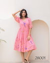 Lucaya Vol 28 Kota Checks Digital Printed Flared Designer One Piece Orders In India
